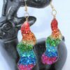 Boucles d'oreilles Rainbow Ondulées – Image 2