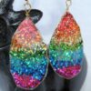Boucles d'oreilles Rainbow Ovale Gd Modèle
